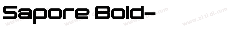 Sapore Bold字体转换